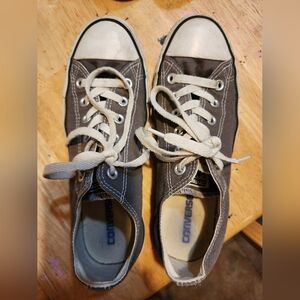 Converse Dark Gray Canvas Sneakers